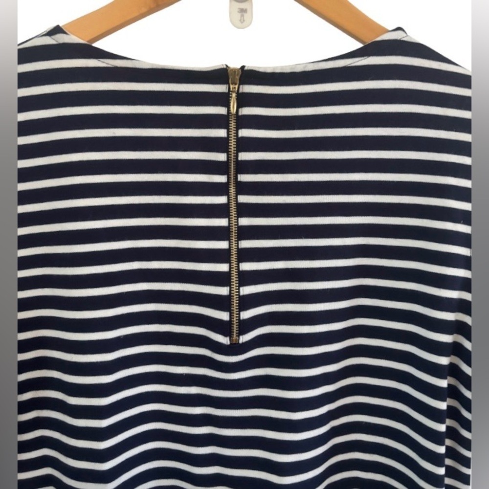 Theory Dhuri Moltana nvy & wht Strp drss WM M nautical preppy coastal - Picture 9 of 12